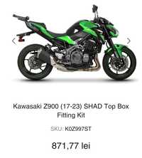 Vând suporți Shad 3P pentru cutii. Kawasaki Z900