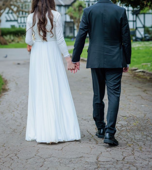 Rochie de mireasă realizată la atelierul Ligia Mocan, mărime S/XS