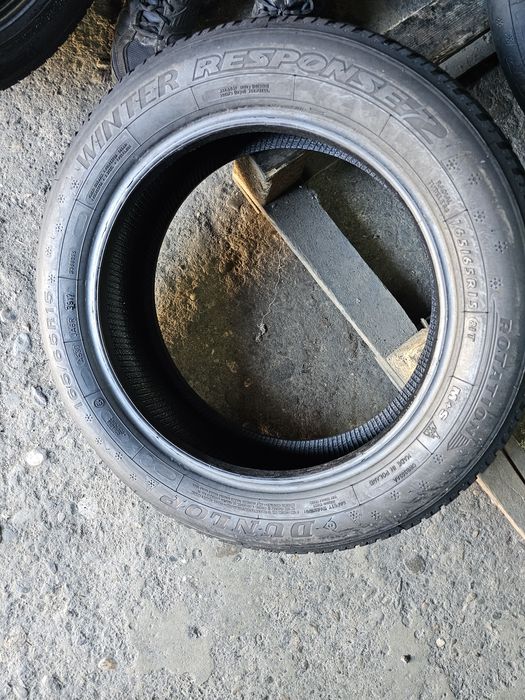 4 anvelope iarna 2x185 60 15 2x 165 65 15  Dunlop