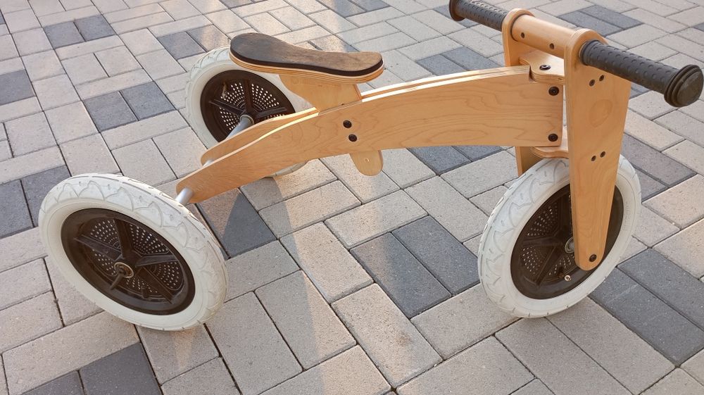 Tricicleta lemn EBIKE 3 in 1