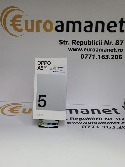 Telefon mobil OPPO A5, 4GB RAM, 128GB, 5G NEACTIVAT -G-