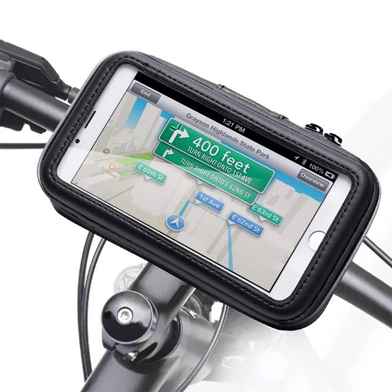 Suport Telefon Universal Pentru Bicicleta Rezistent la Apa / Praf