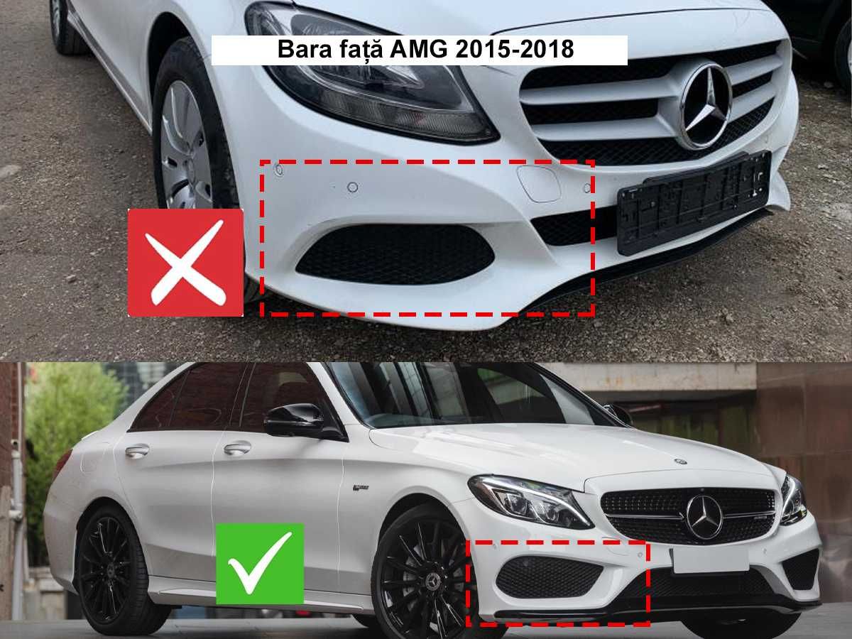 Accesorii tuning bara de protecție față pentru Mercedes AMG C W205