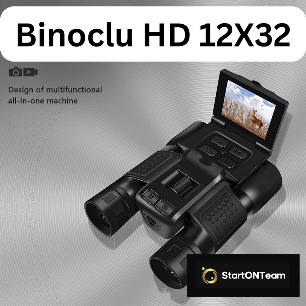 Binoclu Profesional Digital de Vanatoare StartONTeam, Zoom 12X
