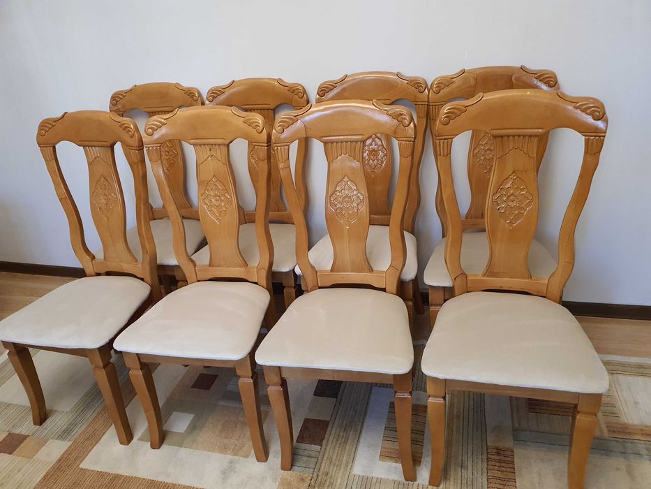 Стулья Деревянные с мягкой Седушкой для Кухни Стол