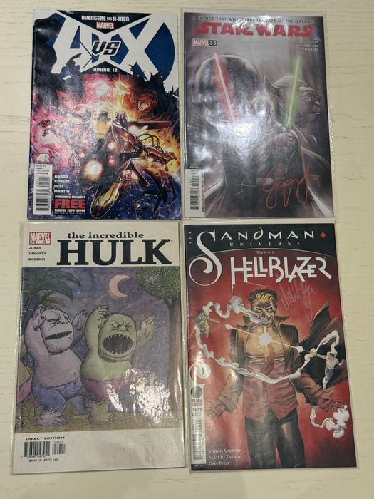 Комиксы по Marvel,DC,Star wars с аатографами