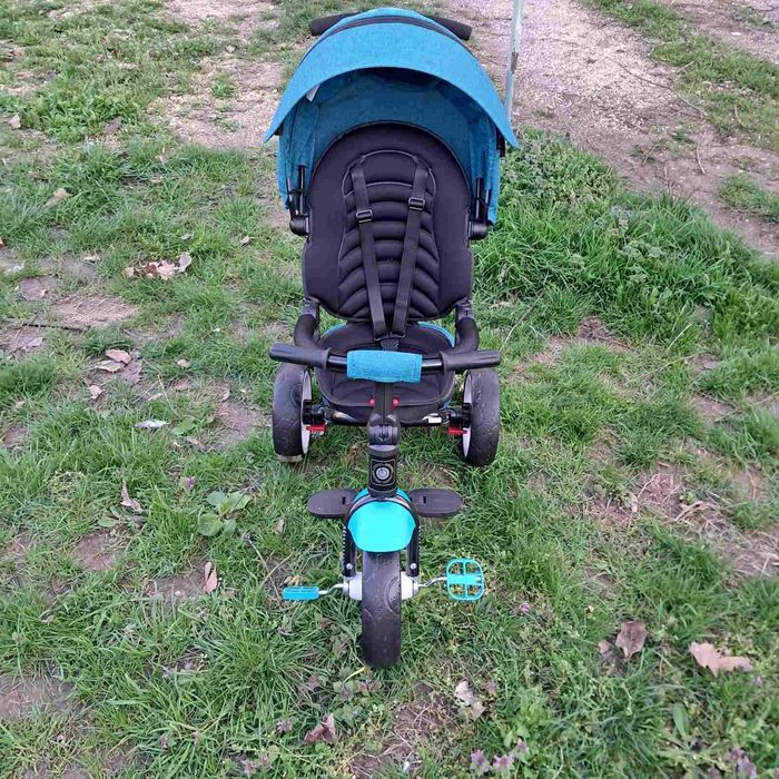 Детска триколка LORELLI Jaguar Green Luxe въздушни гуми