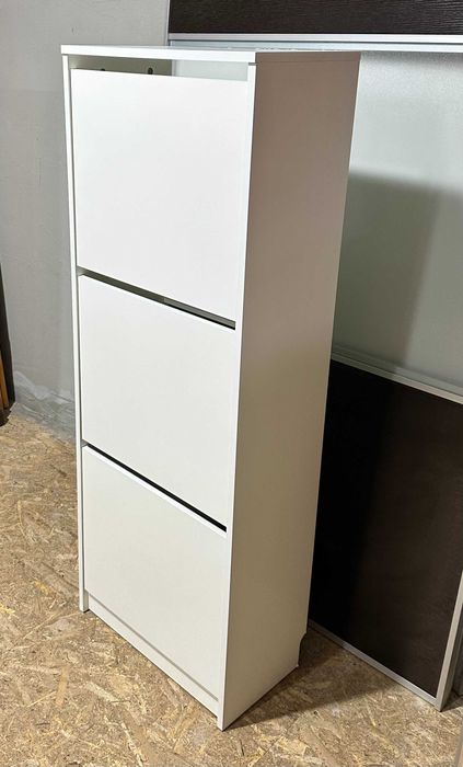 2 buc Pantofar alb tip Ikea; Dulap incaltaminte cu 3 compartimente