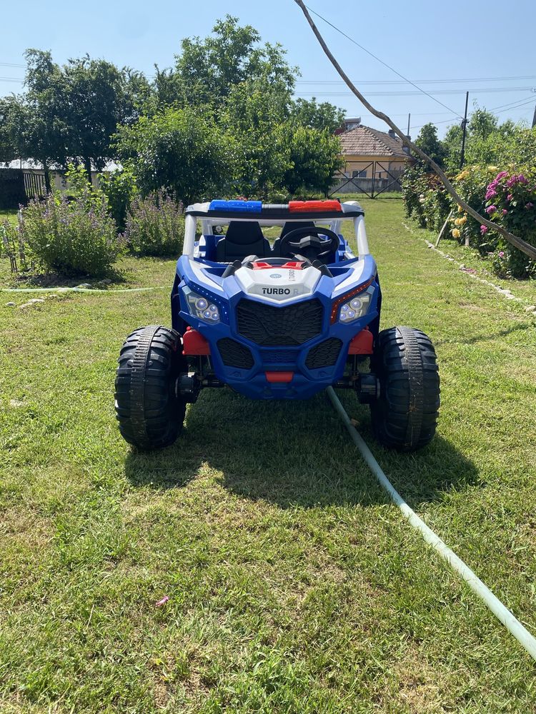 UTV electric POLICE, pentru 2 copii 4x4, USB, bluetooth