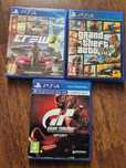 Joc Playstation 4 GTA V, The Crew 2, Gran Turismo sport, PS4 PS5