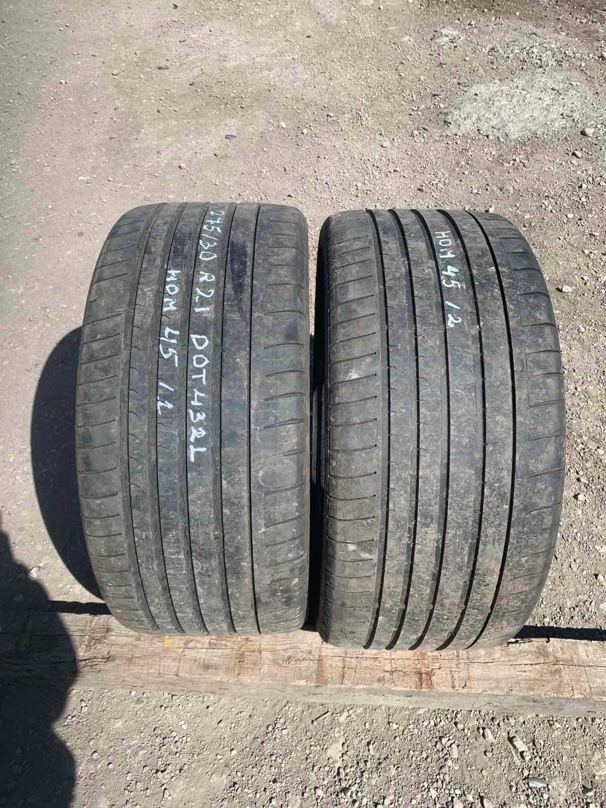 2 броя Летни гуми Dunlop 275/30 R21 Dot 4321 ном 45