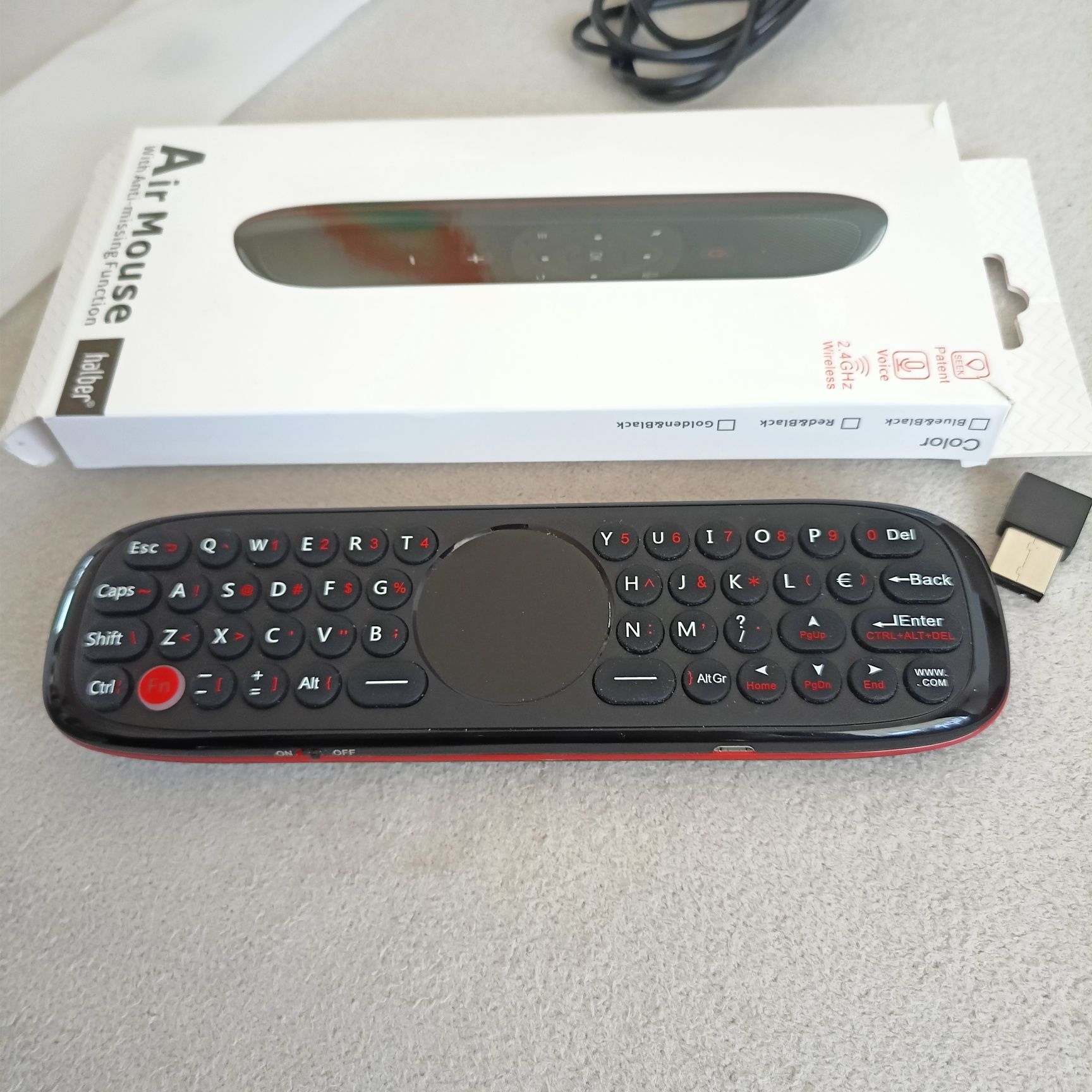Telecomanda smart cu tastatura, Air Mouse, Touch Pad,