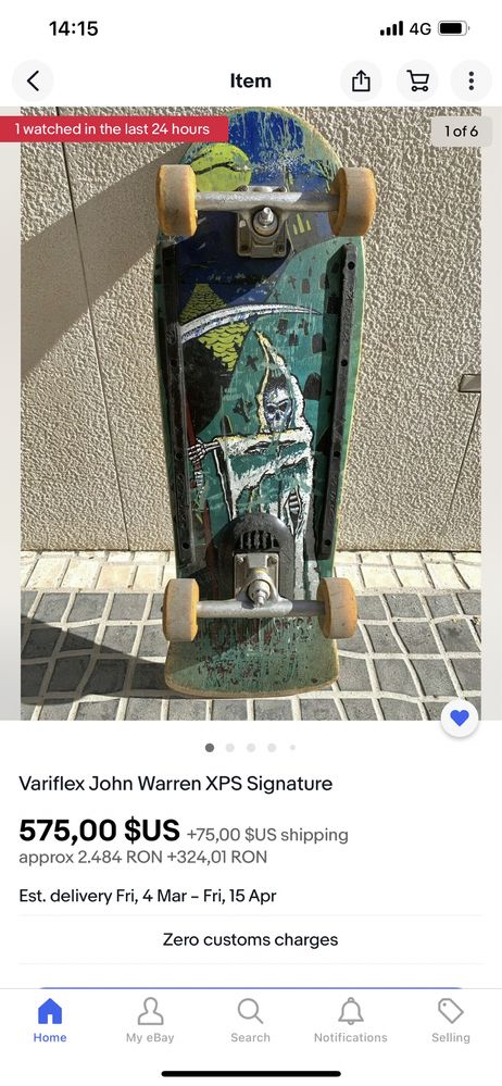Skateboard Variflex John Warren XPS Signature