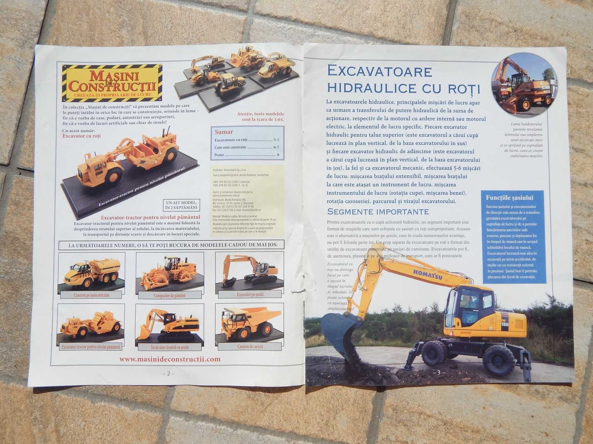 Revista nr 6 Colectia Masini de Constructii excavator hidraulic