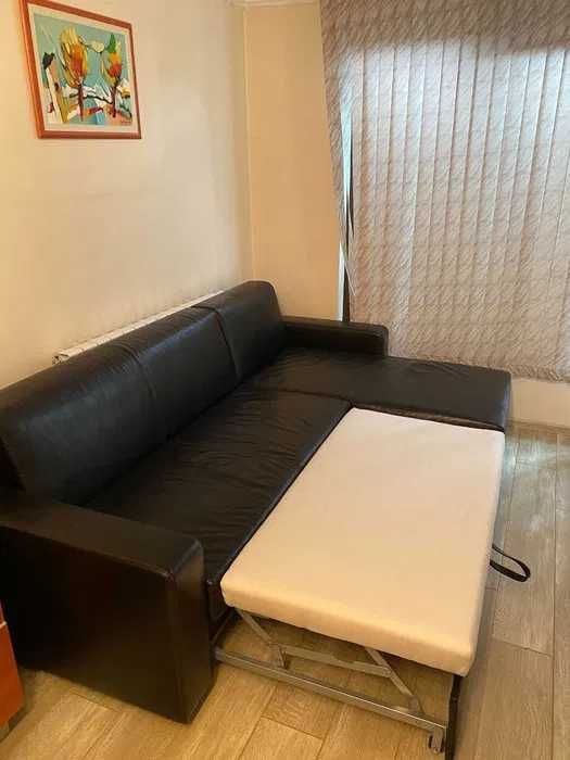 Диван разтегателен, еко кожа, 230см/150см