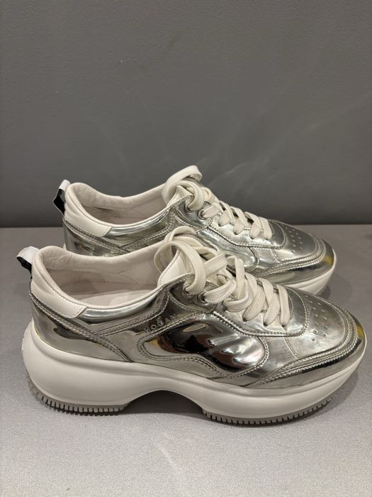 Hogan Maxi Active 1 Silver / White E51 Sneakers