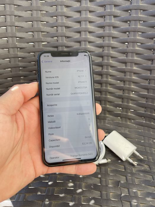 • Iphone X  • 64gb •  FUNCTIONAL • piese dezmembrari