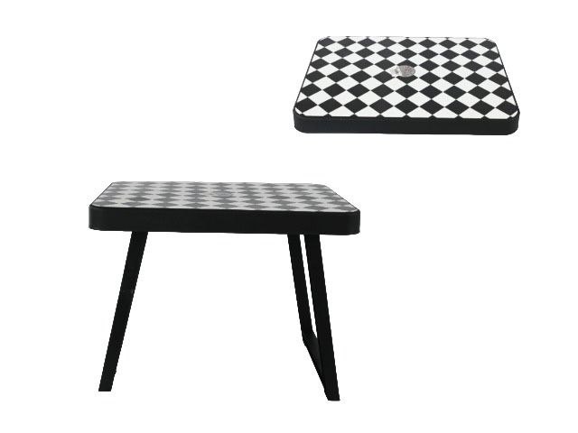 Маса сгъваема с декор шахмат 49Х36Х39СМ