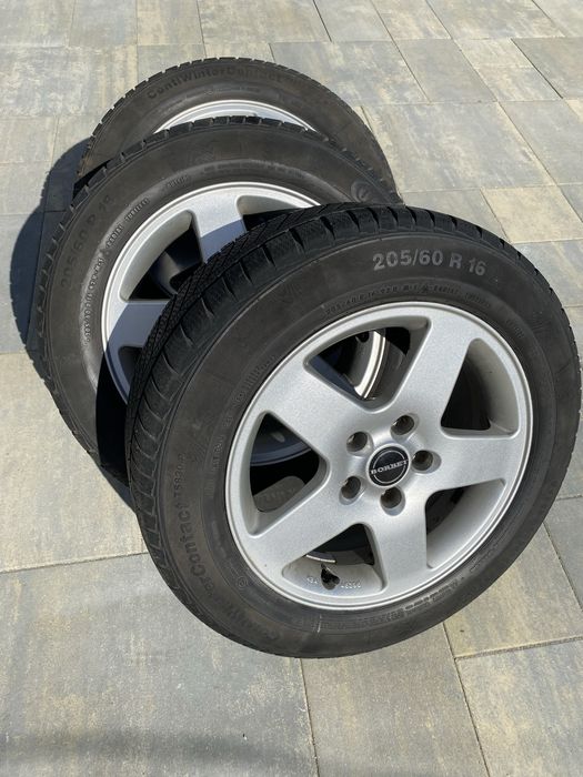 Set jante Borbet + anvelope iarna Continental