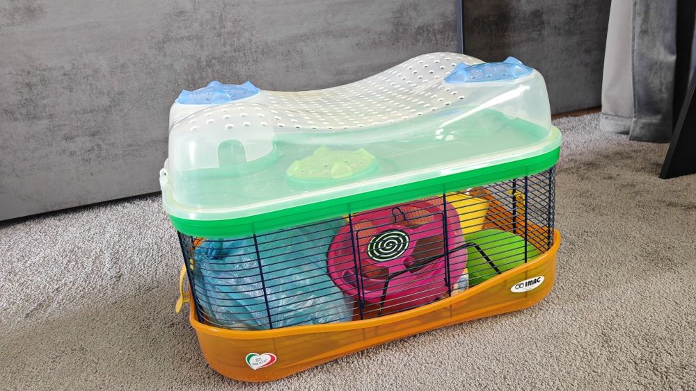 Cușcă pentru hamster IMAC Fantasy – complet echipată, ca nouă