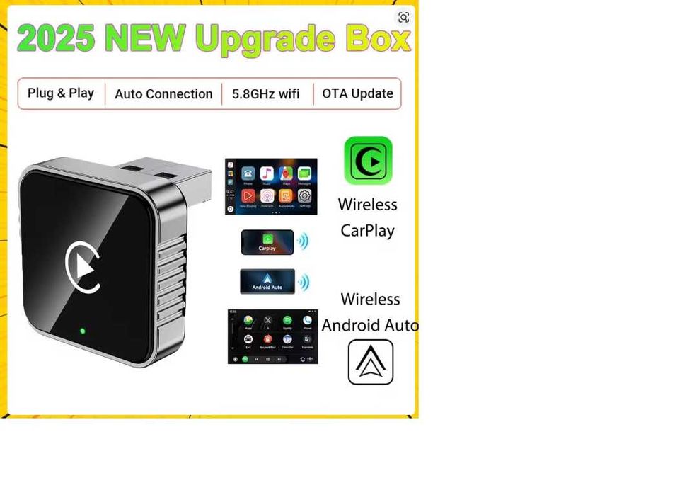 Adaptor wireless Apple Carplay Android Auto USB / USB-C