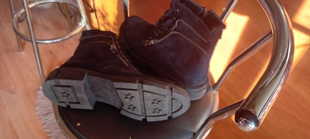 Зимни дамски боти, тип кубинки