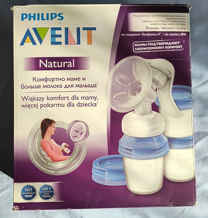 Set cu pompa manuala de san Philips-AVENT