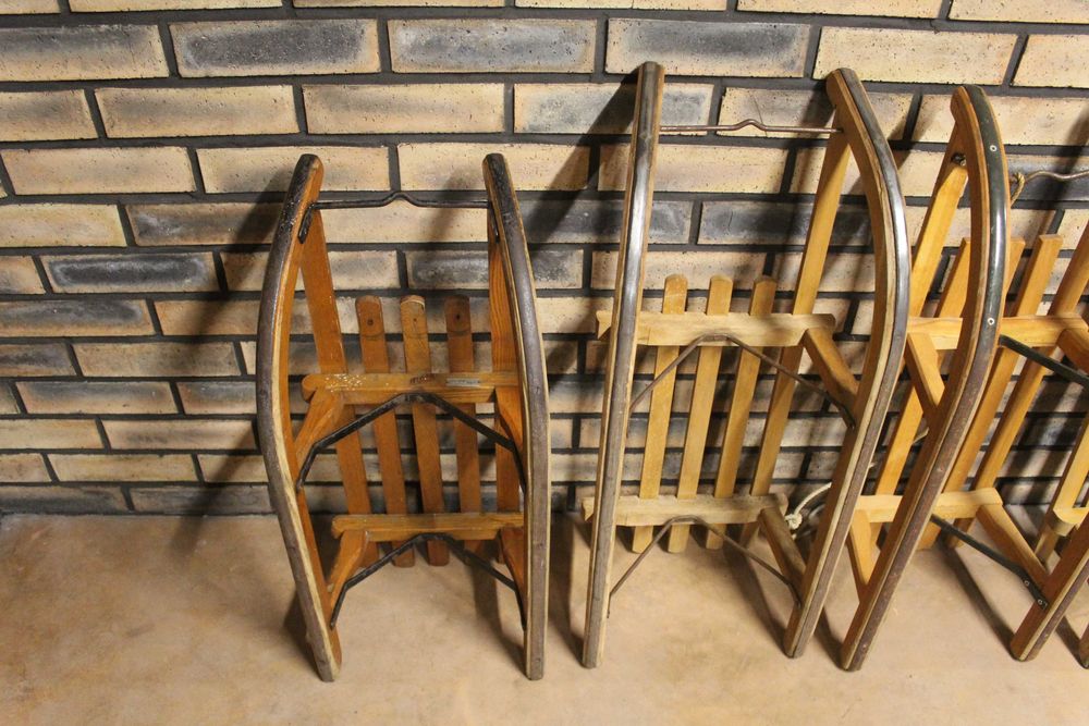 Sanii din lemn Davos pentru o persoana