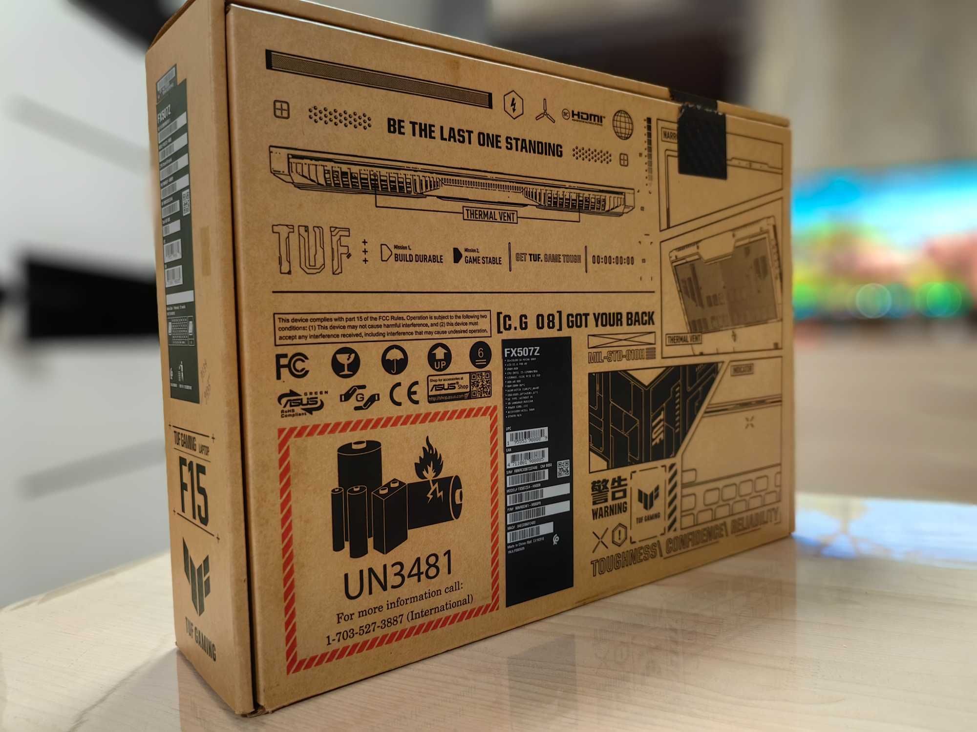 Asus Tuf Gaming F15 i5-12500H, 16Gb-DDR5, RTX3050, 512ssd