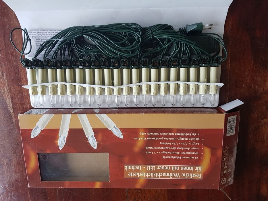 Празнична Коледна светлинна верига за закрито с нова LED технология