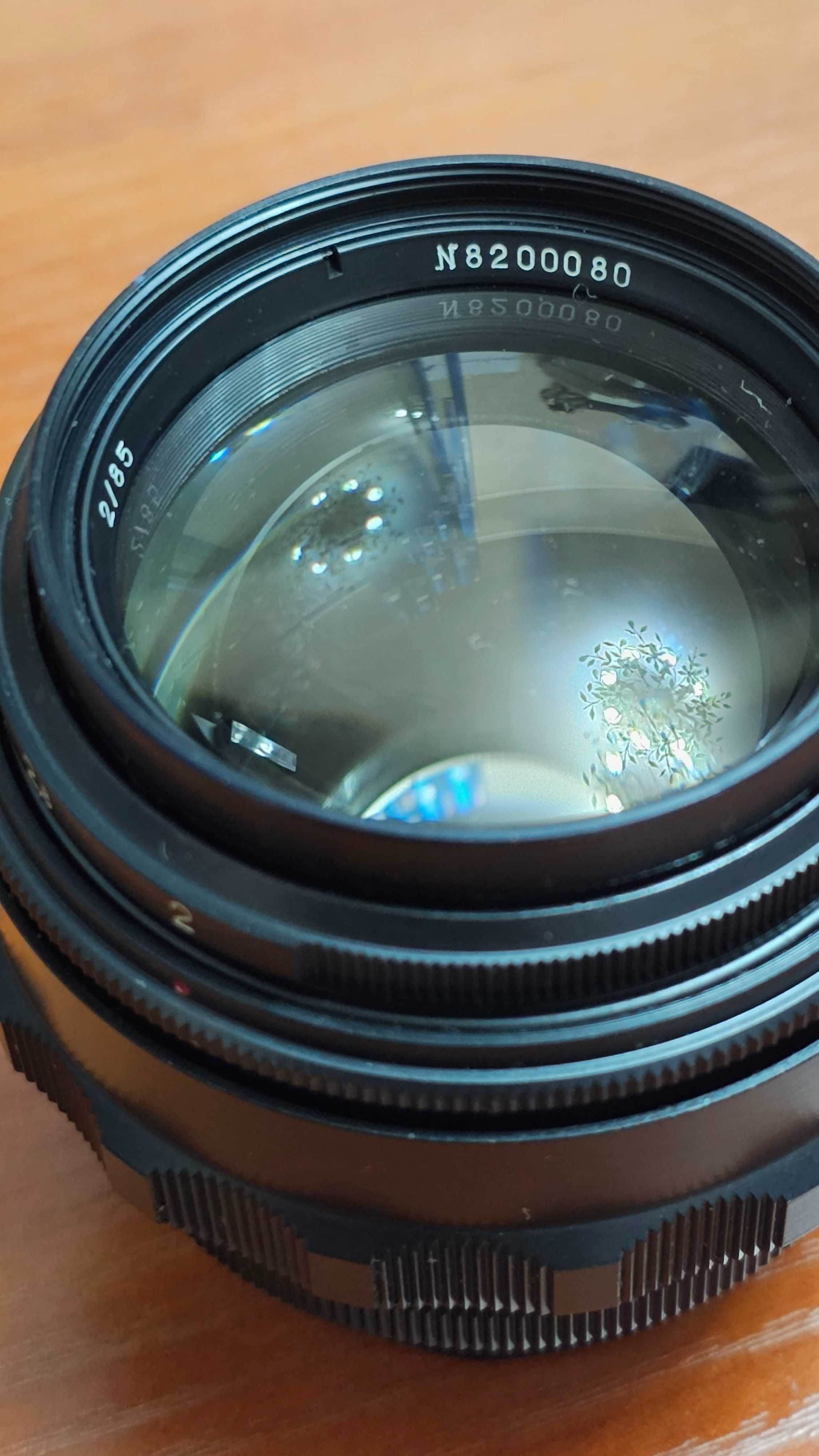 Объектив Юпитер-9 85 mm f/ 2 (экспортный вариант Jupiter-9) как новый