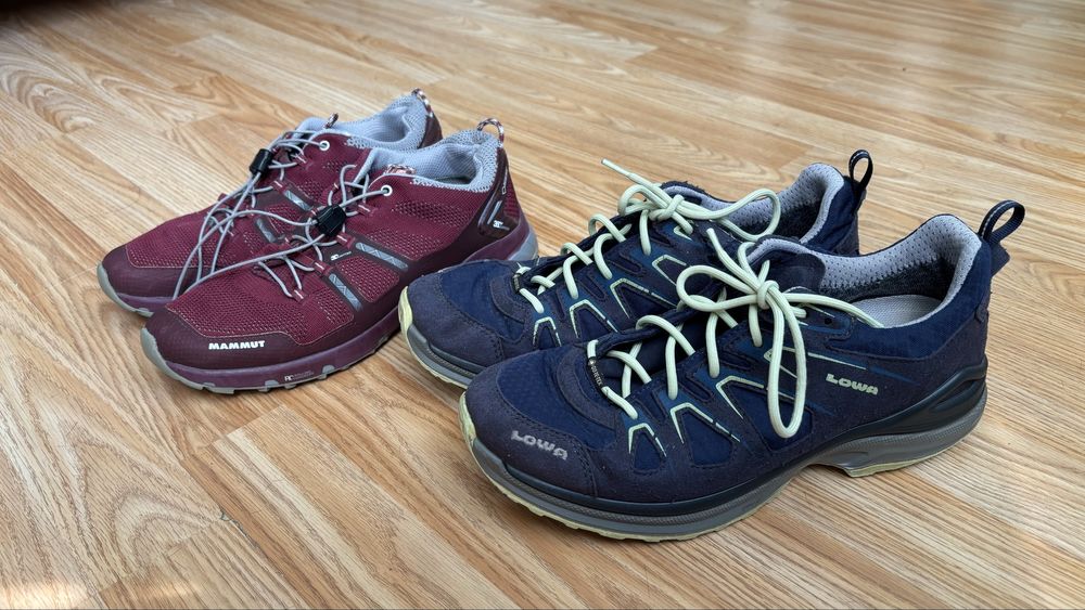 Lowa Innox Evo GTX Low и Mammut Taiss Light Low GTX