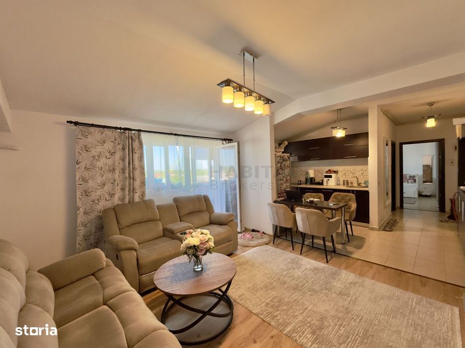 Apartament 3 camere cu terasa de 30 mp | Complet mobilat