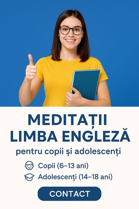 Ofer meditatii la limba engleza