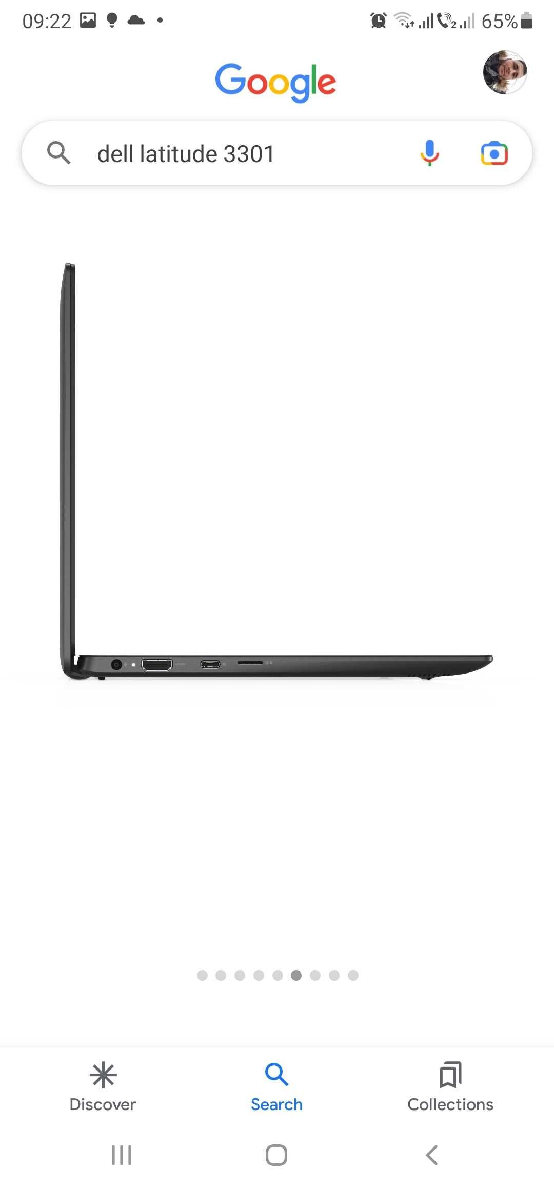 Leptop dell latitude  3301