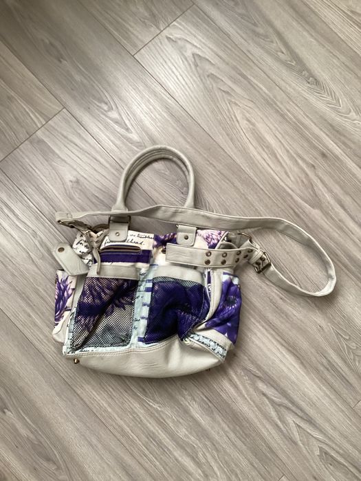 Geanta Desigual alb/mov