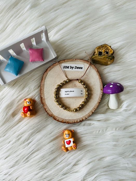 Bratari cu bile de argint