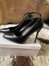 Черные кожаные туфли, 37 размера