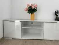 Comoda TV alb lucios