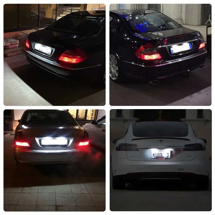 LED плафони заден регистрационен номер Mercedes W211 S203 W219 R171