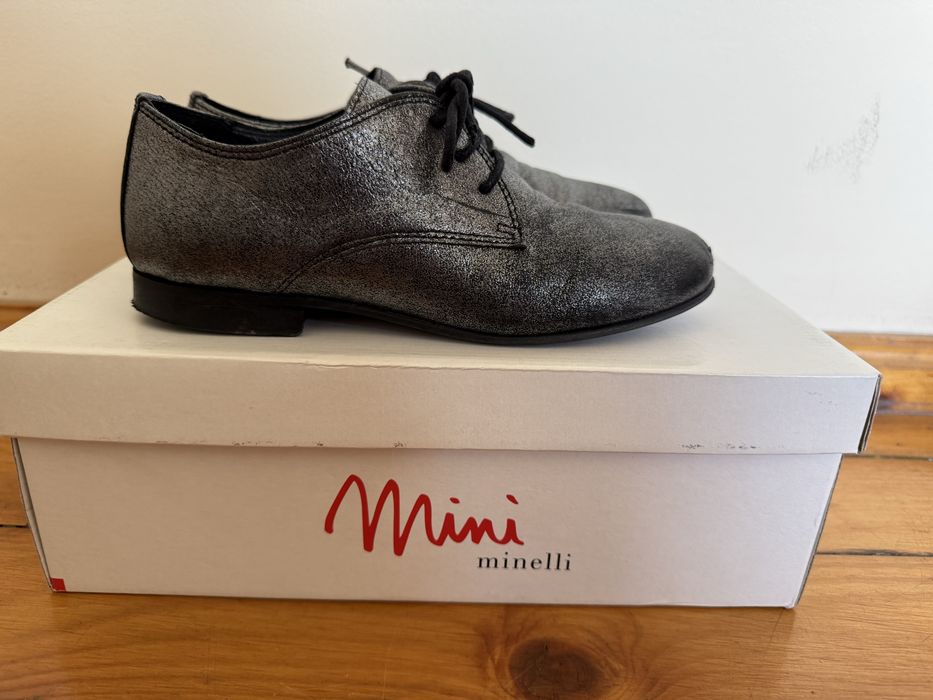 Официални детски обувки от естествена кожа на mini Minelli, 33 номер