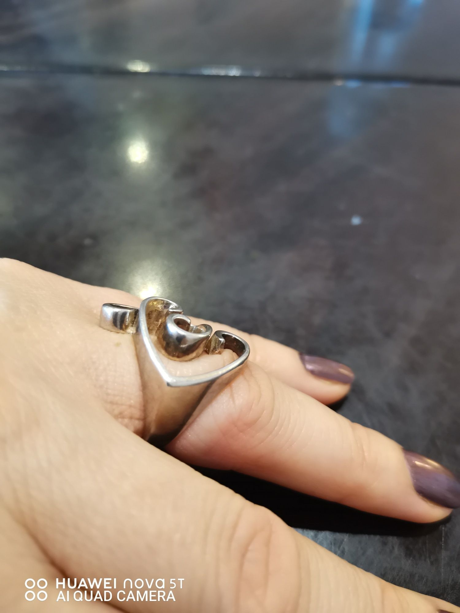 Масивен сребърен пръстен