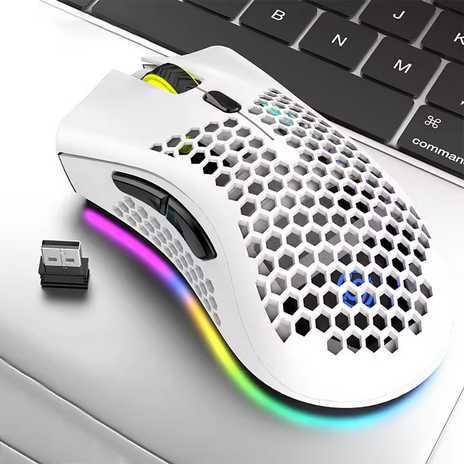 Безжична геймърска мишка BM600 – RGB подсветка, презареждаща, USB 2.4G