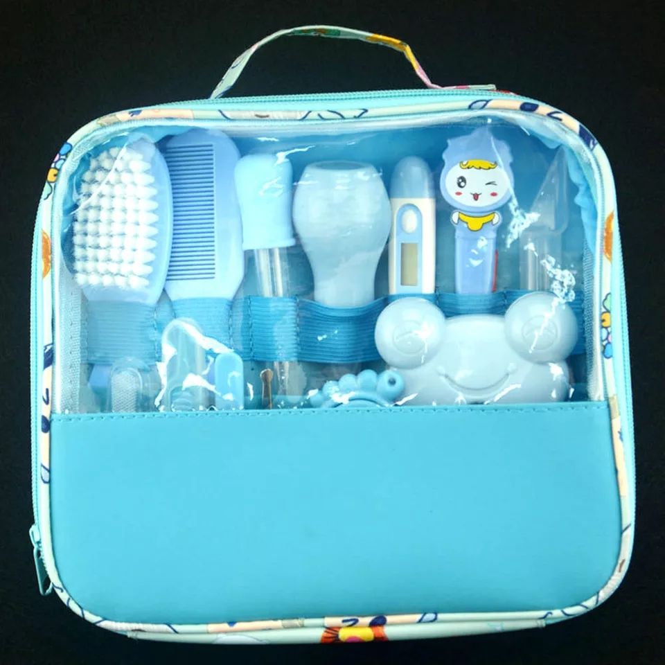Бебешки детски хигиенен комплект, несесер с аксесоари за бебе