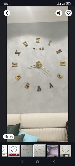 Настенные часы 3Д 
гарантия на механизм 6 месяца 
. Размеры от 0,60 до