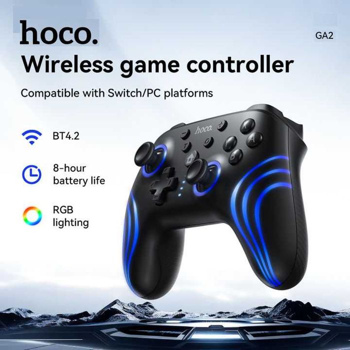 Hoco GA2 — Универсальный Беспроводной Геймпад с RGB. Есть доставка