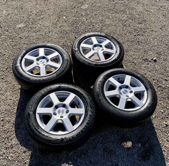 Алуминиеви джанти 15" 5x112+ЗИМНИ ГУМИ 195/65/15 за Vw,Audi,Skoda,Seat