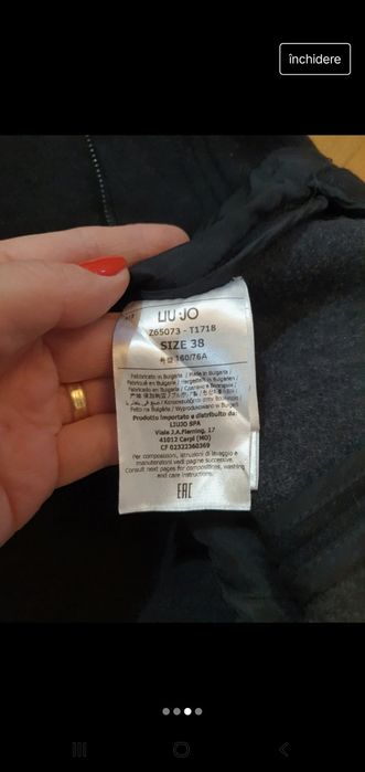 Palton Liu-Jo în stare foarte bună