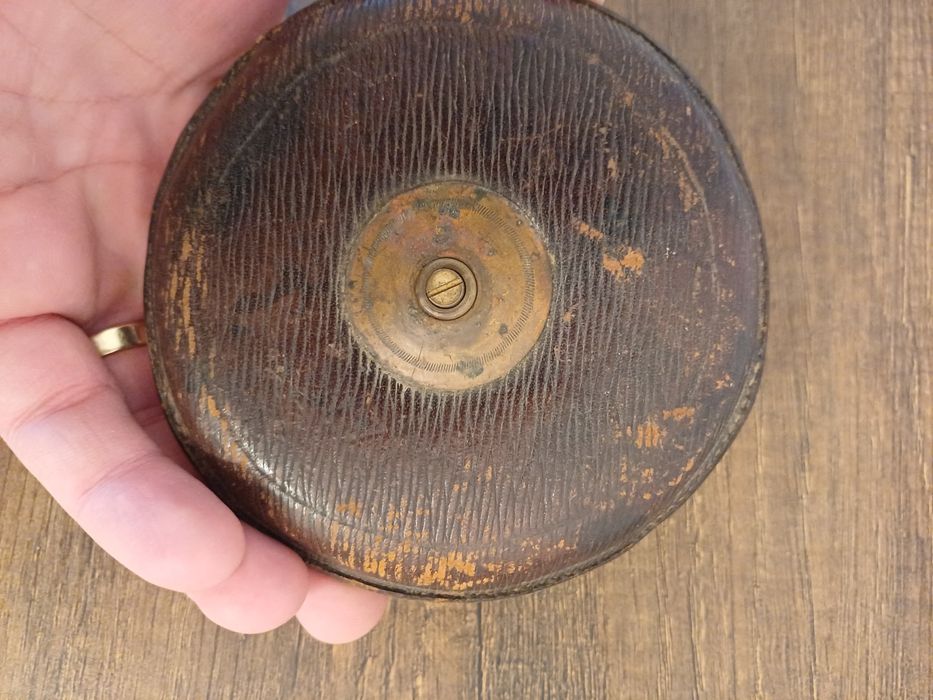 Accesoriu decorațiune vintage colectie piele alama Germania 1920