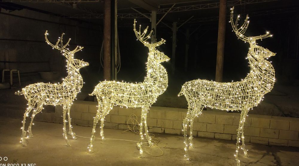 Янги йил Безаги Каркас Кийк Герляндали